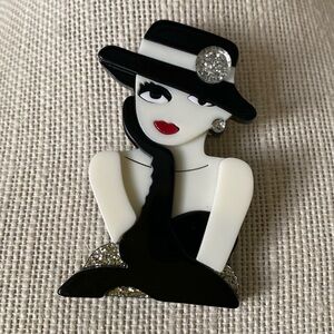 Retro Women Brooch